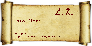 Laza Kitti névjegykártya